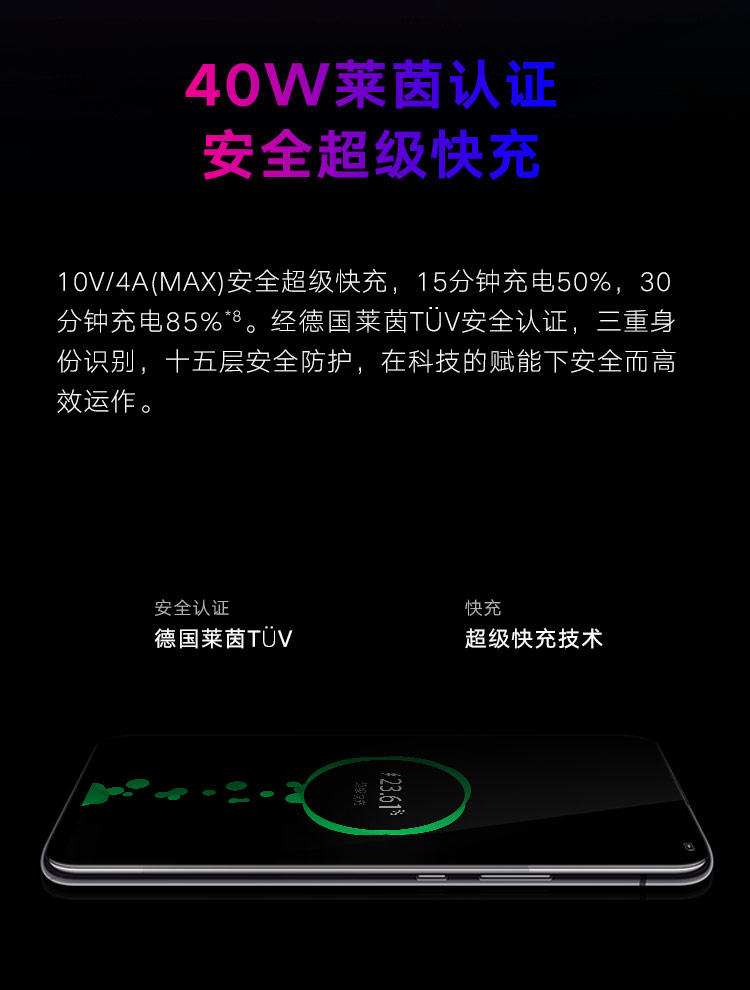 40W莱恩认证 安全超级快充